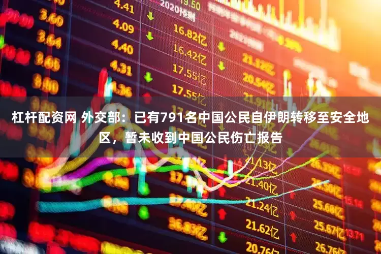 杠杆配资网 外交部：已有791名中国公民自伊朗转移至安全地区，暂未收到中国公民伤亡报告