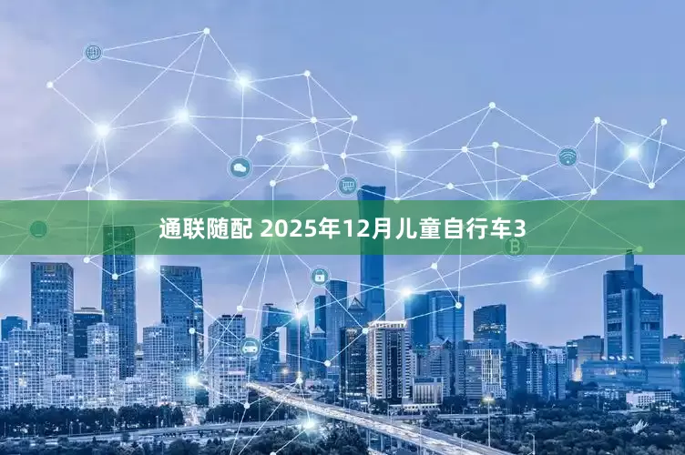 通联随配 2025年12月儿童自行车3